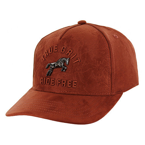 SM323 HORSE TRUE GRIT, ULTRA SUEDE, PU VELCRO CLOSURE-BURNT ORANGE