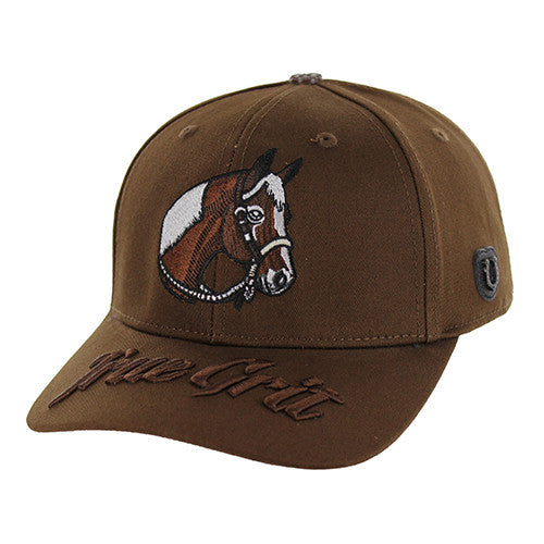 SM325 HORSE TRUE GRIT, BUCKLE CLOSURE-BROWN