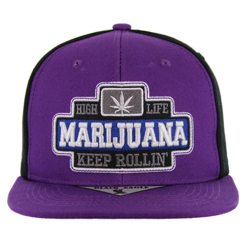 SM424 MARIJUANA - PURPLE/BLACK