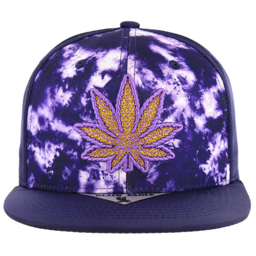 SM470 MARIJUANA , TIE DYE - PURPLE