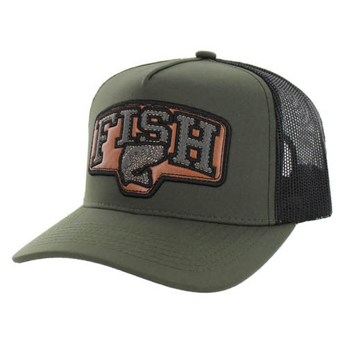 SM560 FISH, HYDRO TRUCKER-OLIVE/BLACK