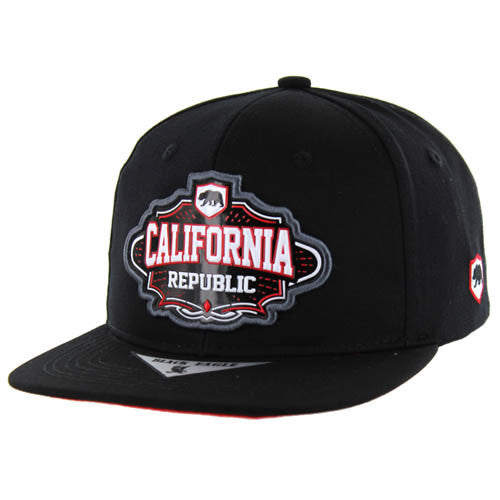 SM566 CALIFORNIA - BLACK/BLACK(RED)