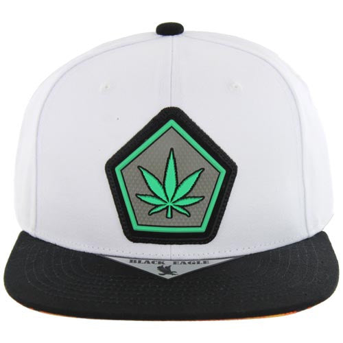 SM721-08 MARIJUANA - WHITE/BLACK