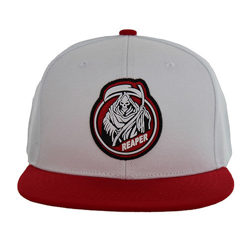 SM801 REAPER SNAPBACK-WHITE/RED