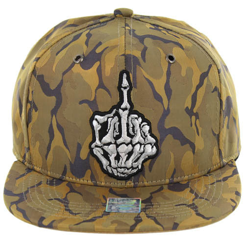 SM819 MIDDLE FINGER , NYLON CAMO (KHAKI)