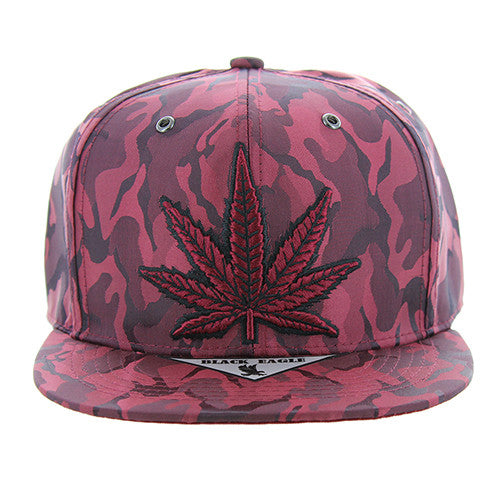 SM819 MARIJUANA , NYLON CAMO (RED)
