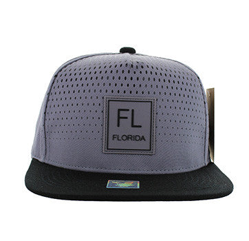 SM852 Florida Snapback (Grey & Black)