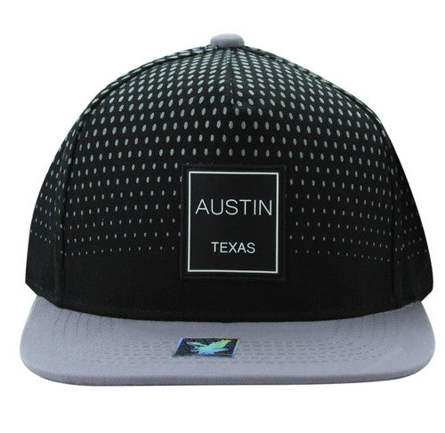 SM852 austin City Snapback (Black & grey)