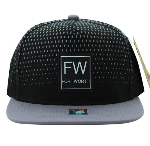 SM852 fort worth City Snapback (Black & grey)