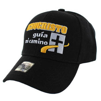 VM011 Jesus Christo Christian Velcro Cap (Solid Black)