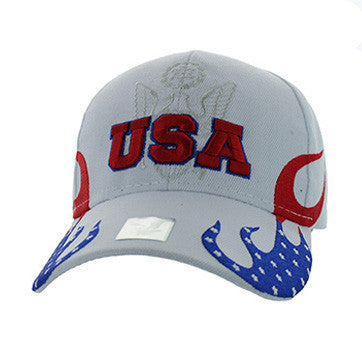 VM078 USA W/FLAME - WHITE