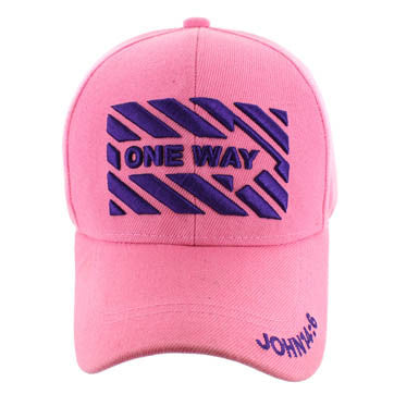 VM124 Jesus One Way Velcro Cap (Solid Light Pink)