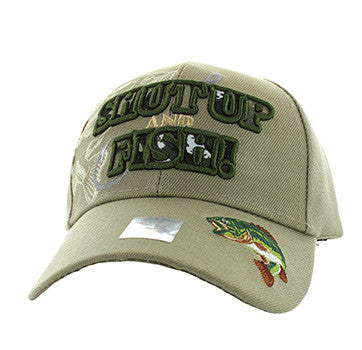 VM199 SHUT UP AND FISH - KHAKI