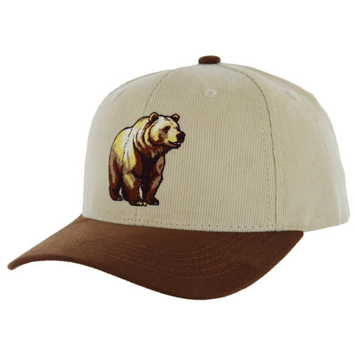VM240 BEAR , CORDUROY - KHAKI/BROWN