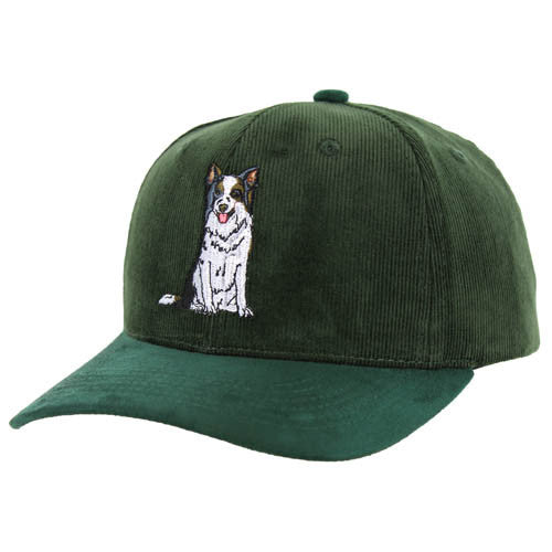 VM279 BORDER COLLIE , CORDUROY - DARK GREEN/GREEN