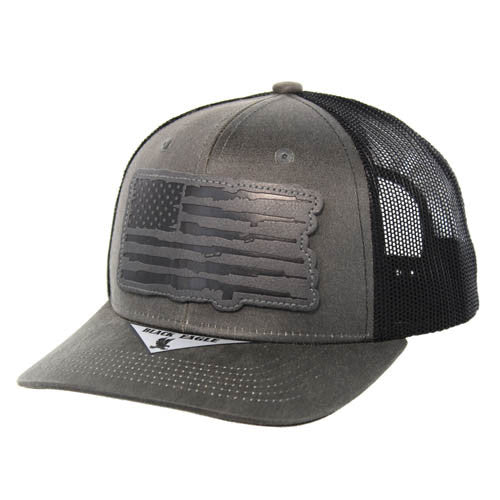 KSM326 USA FLAG RIFLES , TRUCKER - CHARCOAL