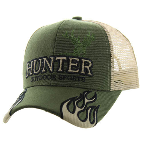 VM361 HUNTER OUTDOOR SPORTS , TRUCKER - OLIVE/KHAKI