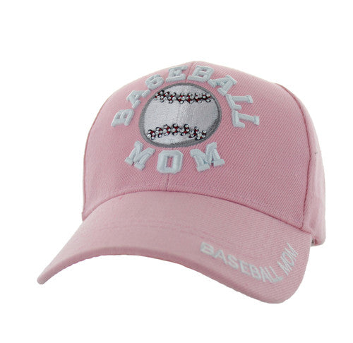 VM452 Basketball Mom Velcro Cap (Solid Light Pink)