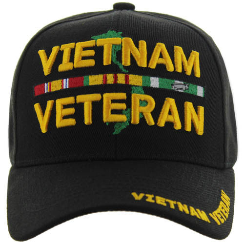 VM753 VIETNAM VET MAP - BLACK