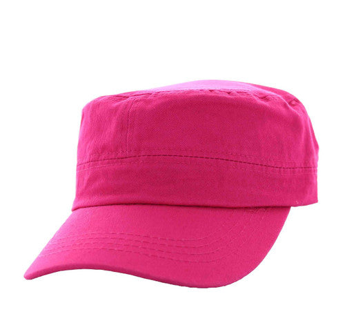 VP085 Washed Cotton Castro Caps (Hot Pink)