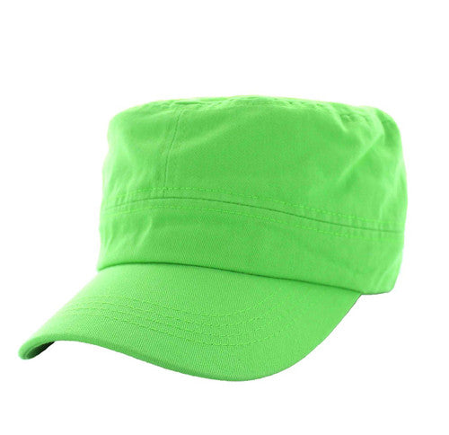 VP085 Washed Cotton Castro Caps (Lime)