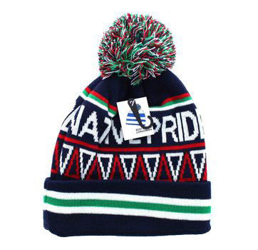 WB072 Plain Pom Pom Beanie (Native Black)