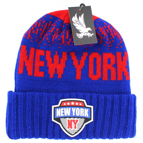 WB450 NEW YORK , BEANIE - ROYAL(RED)