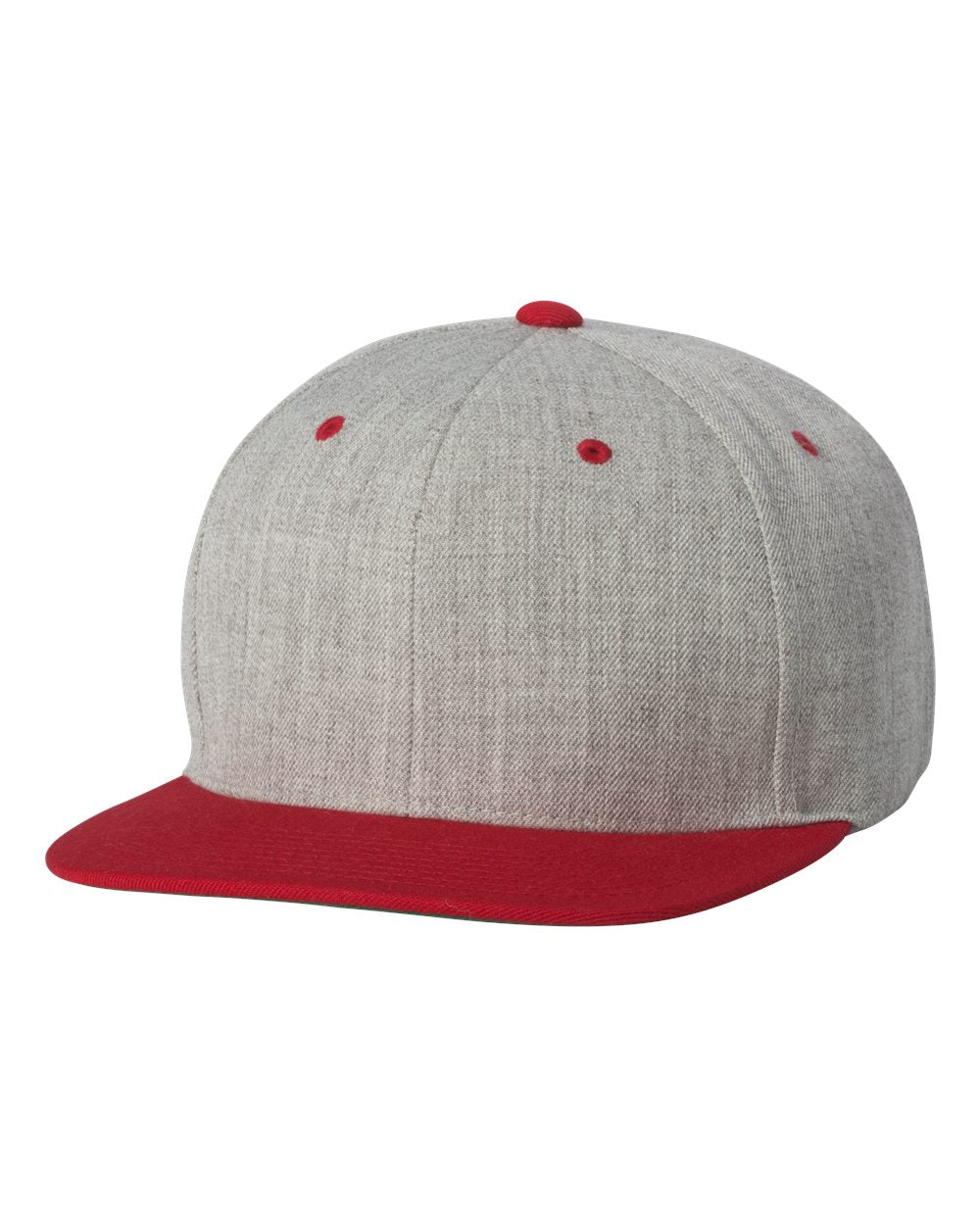 6089 - Heather Grey/Red